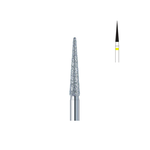 Fraise diamant 859.FG 016 extra fins cône bout pointu