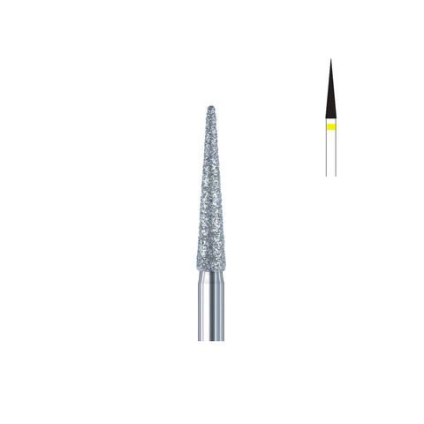 Fraise diamant 859.FG 018 extra fins cône bout pointu