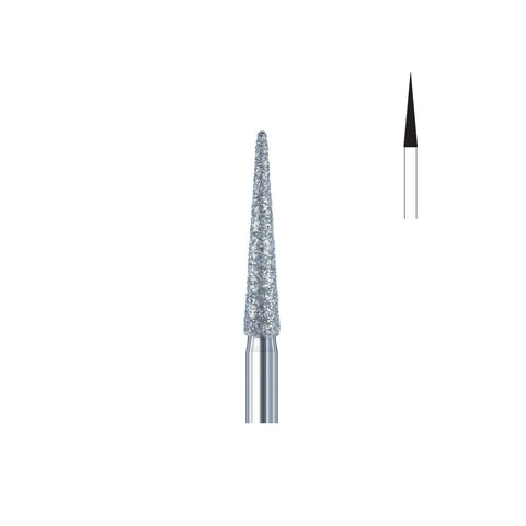 Fraise diamant 859.FG 018 grains moyens cône bout pointu