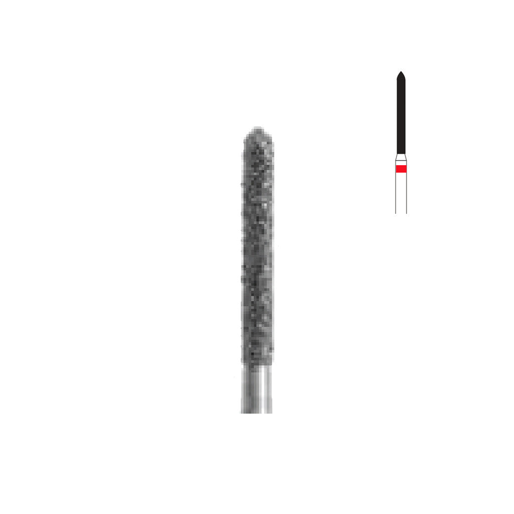 Fraise diamant 879L.FG 012 grains fins cylindre biseau long