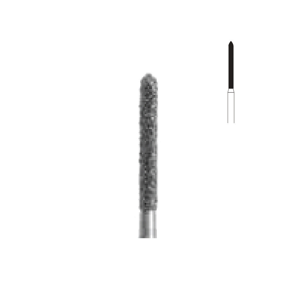 Fraise diamant 879L.FG 012 grains moyens cylindre biseau long