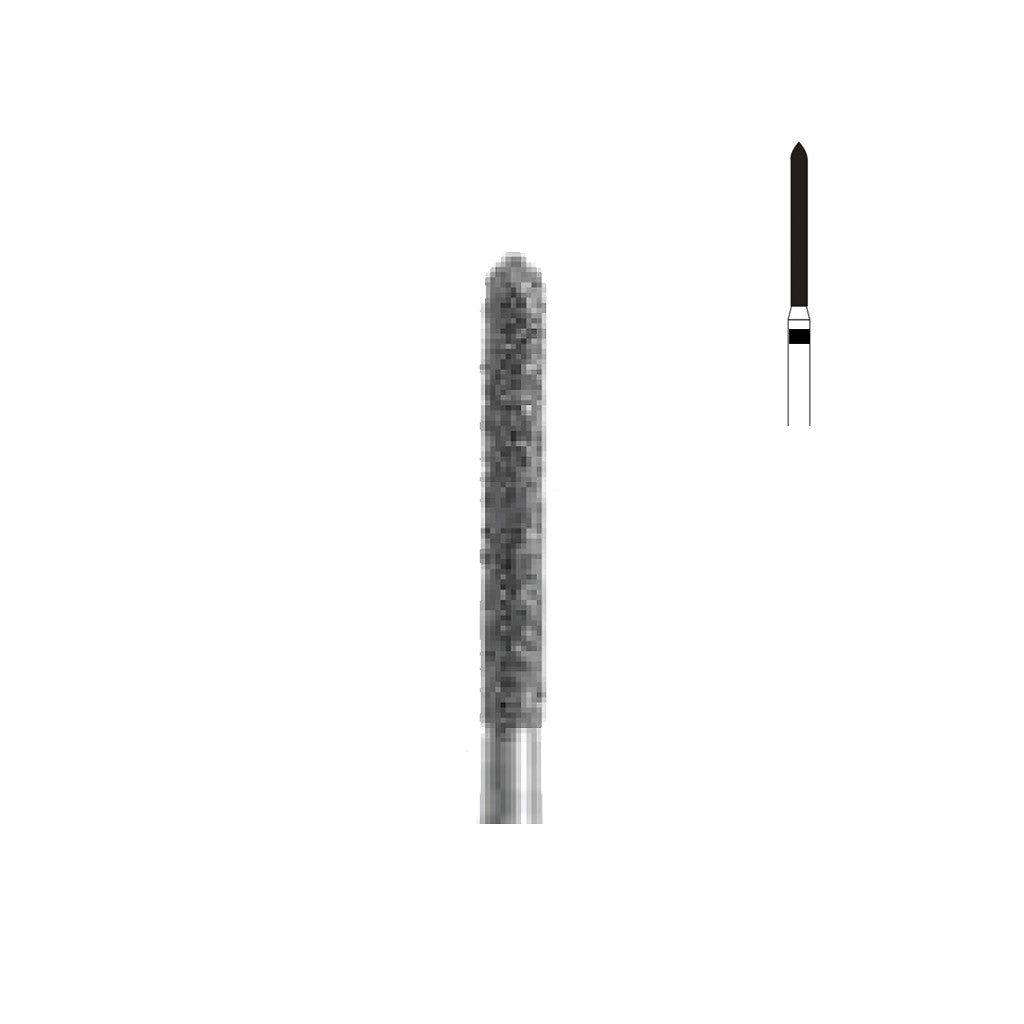 Fraise diamant 879L.FG 012 super gros grains cylindre biseau long