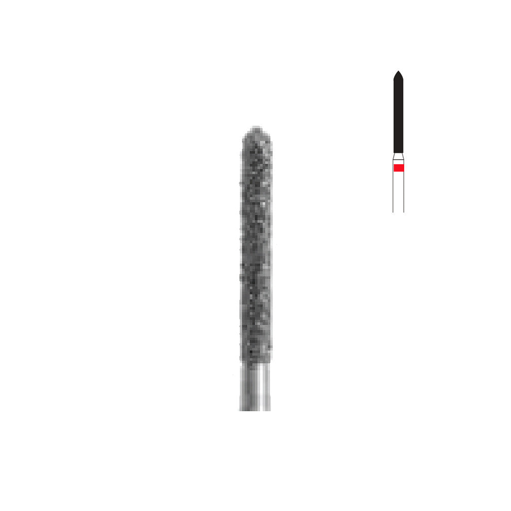 Fraise diamant 879L.FG 014 grains fins cylindre biseau long