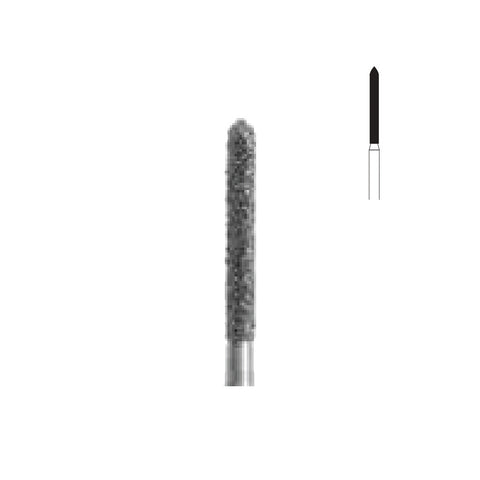 Fraise diamant 879L.FG 014 grains moyens cylindre biseau long