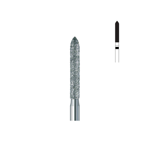 Fraise diamant 879.FG 018 super gros grains cylindre biseau
