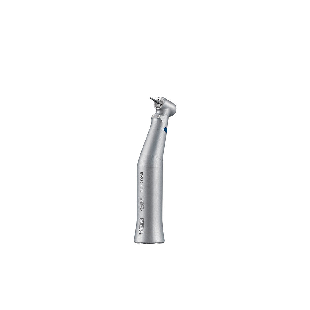 Contre angle inox EVO.15 1:1 L avec lumière et spray interne