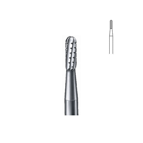 Fraise carbure 31R 010 moyenne avec taille transversale PM cylindre bout arrondi