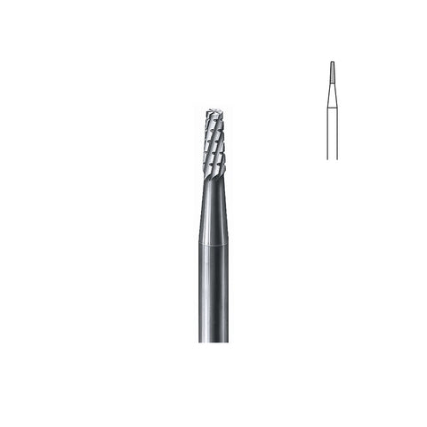 Fraise carbure 33 008 moyenne avec taille transversale PM cône bout plat