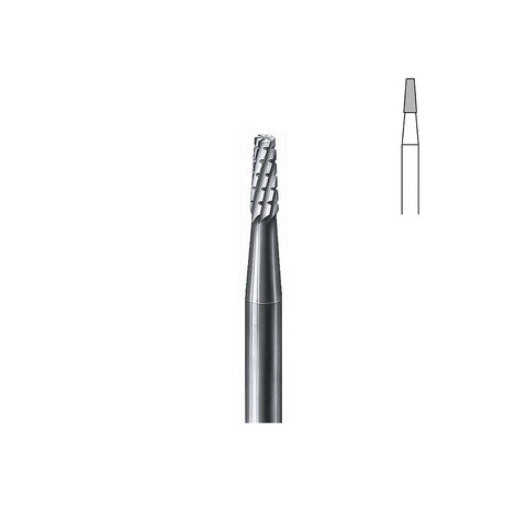 Fraise carbure 33 018 moyenne avec taille transversale PM cône bout plat
