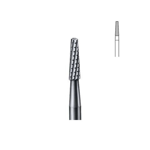 Fraise carbure 33L 016 moyenne avec taille transversale PM cône bout plat long
