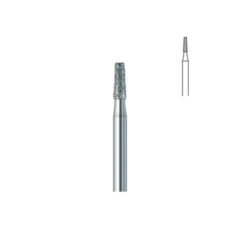 Fraise diamant 845 010 grain moyen cône bout plat