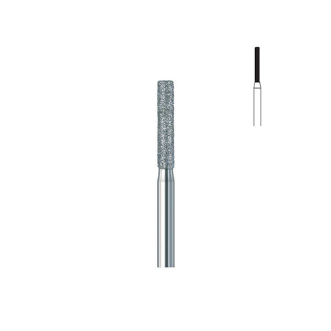 Fraise diamant 837.FG 010 grains moyens cylindre bout plat