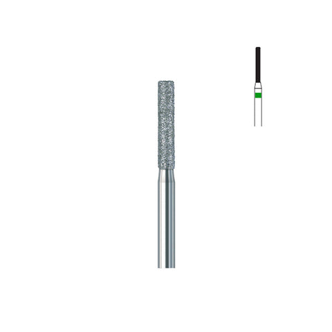 Fraise diamant 837.FG 010 gros grains cylindre bout plat