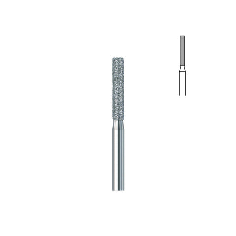Fraise diamant 837.FG 012 grains moyens cylindre bout plat