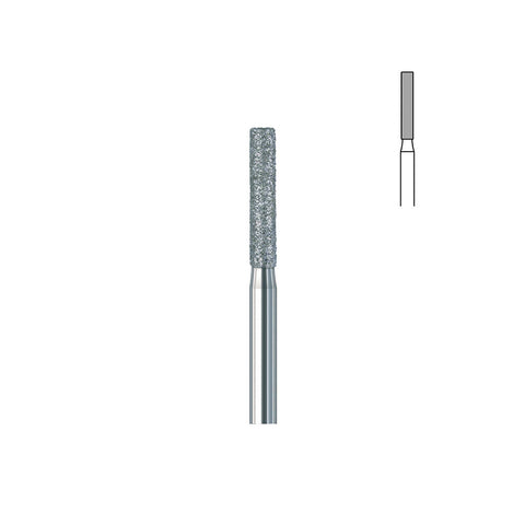 Fraise diamant 837.FG 014 grains moyens cylindre bout plat