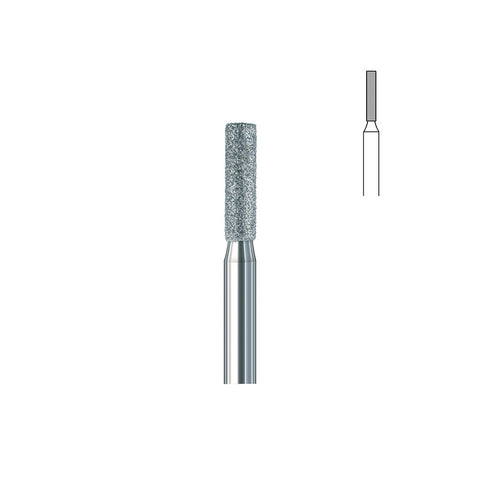Fraise diamant 837 014 PM grain moyen cylindre bout plat