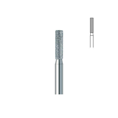 Fraise diamant 837 016 grain moyen cylindre bout plat